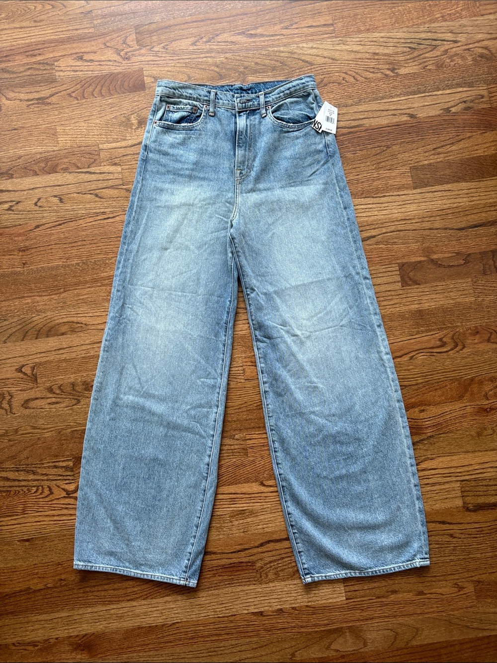 NSF Light Blue Wide-Leg High-Rise Jeans